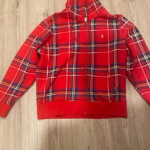 Polo by Ralph Lauren Kids Red Plaid Hoodie